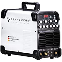STAHLWERK AC-DC TIG 200 Puls ST- máquina de soldar con 200 Amperios TIG &amp- MMA- muchos parámetros de soldadura ajustables…